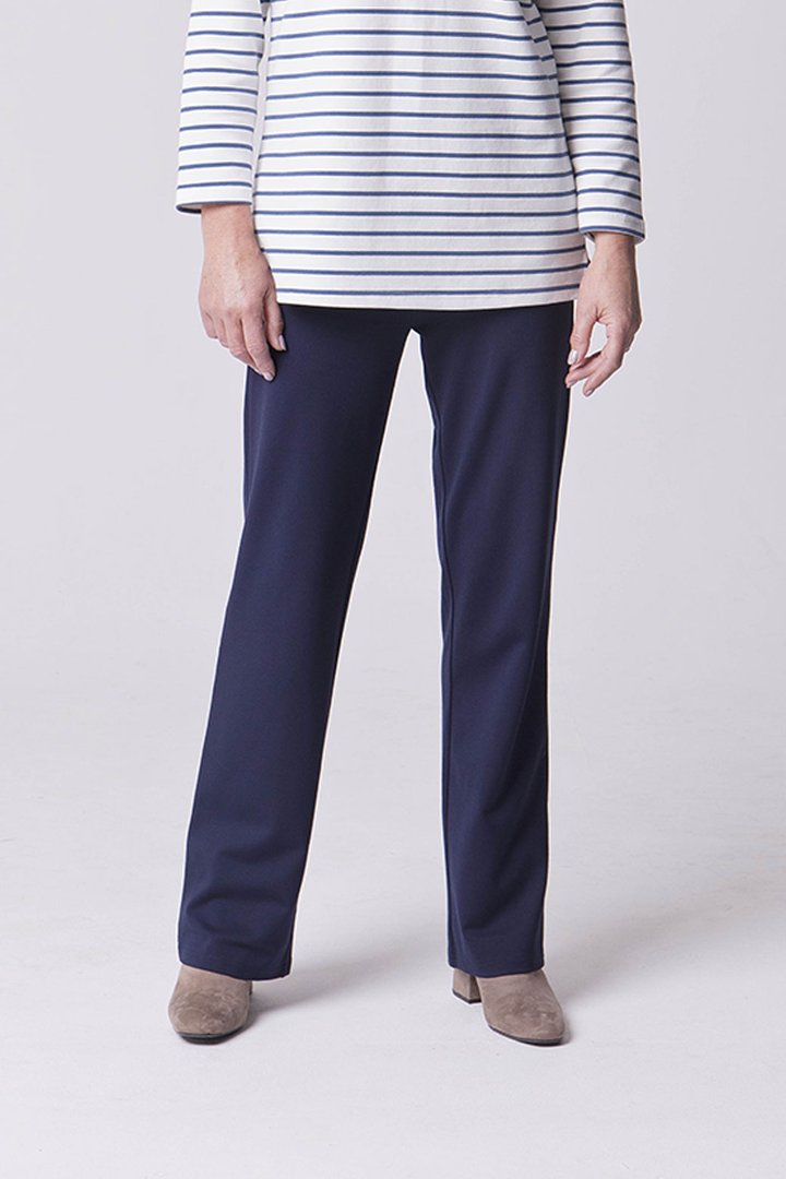 Buy Navy Pull On Wide Leg Trousers  20L  Trousers  Tu