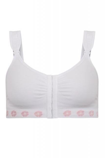 HANXIULIN Women's Front Fastening Bras Post Surgery Bra Front Open Front  Close Sports Bra Minimiser Bra for Large Breasts Post Surgery Full Coverage