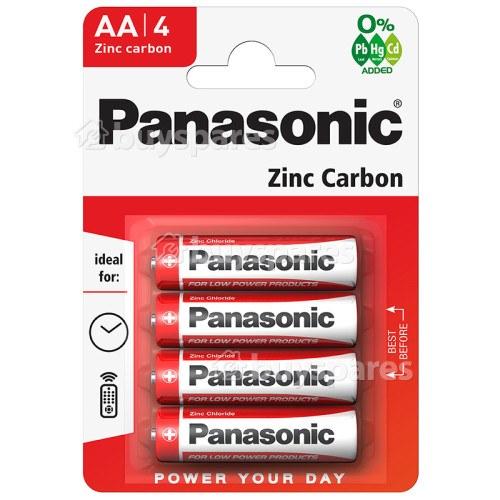 Panasonic Zinc Carbon 4 x AA Battery Pack