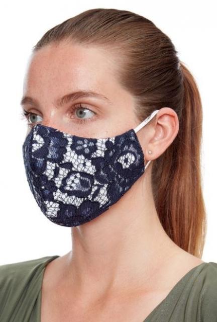 Reusable Face Mask Back & White