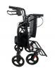 2 In 1 Rollator & Wheelchair - Black