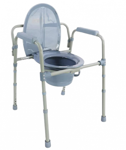 Commode Chair with Adjustable Seat