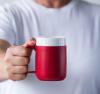 Ornamin Mug with Internal Cone - Red in hand