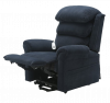 Slaney Dual Motor Rise & Recliner Chair Blue - Alt recline side view