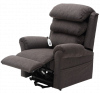 Slaney Dual Motor Rise & Recliner Chair Mink - Side recline view