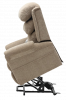 Slaney Dual Motor Rise & Recliner Chair Oat - Side view of riser mode