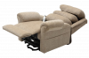 Slaney Dual Motor Rise & Recliner Chair Oat- Side view recline