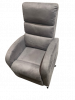 Fergus Single Motor Rise & Recliner Chair Grey - Riser Position