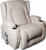 Shannon Bariatric  Dual Motor Rise & Recliner Chair Oat - Side view seated position