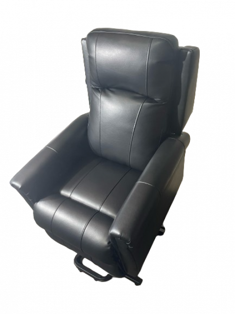 Nore Dual Motor Rise & Recliner Chair Black - Riser position